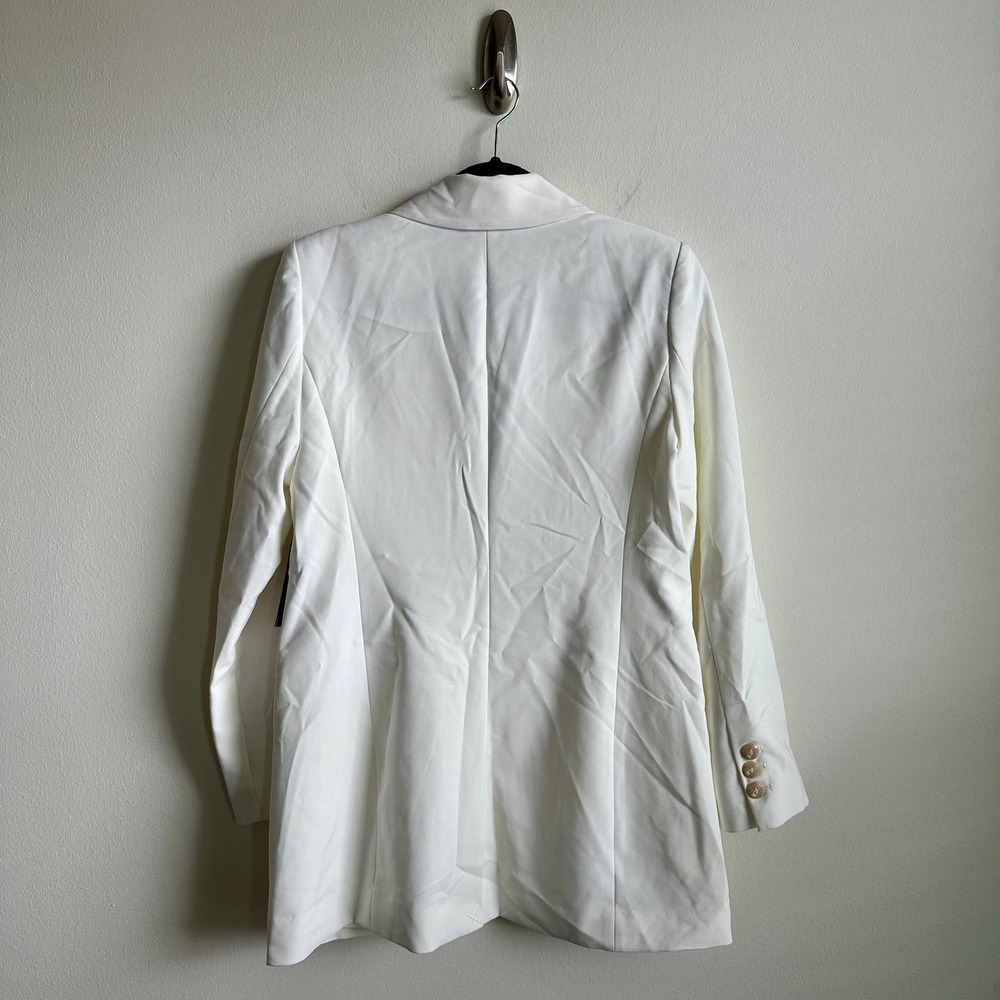 Vince Camuto Blazer Womens 8 New Ivory Garden Romance White Jacket Pockets NWT - Picture 7 of 11